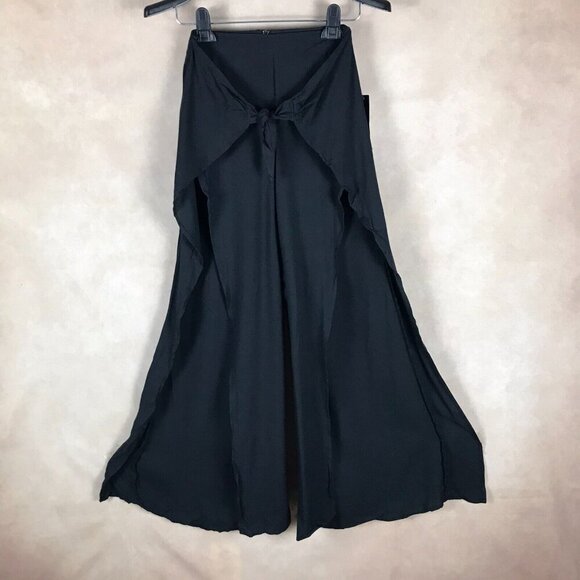 Material Girl Black Wrap-Front Palazzo Pants NWT XXS - Picture 12 of 12
